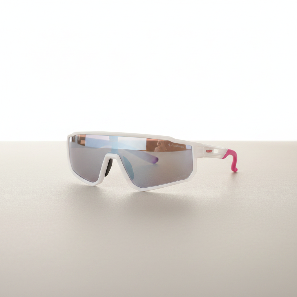 Lunettes blanc rose
