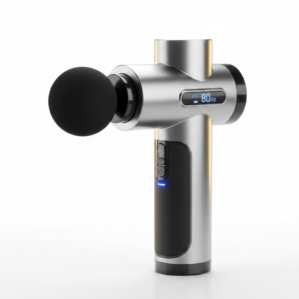 Mini pistolet de massage gris
