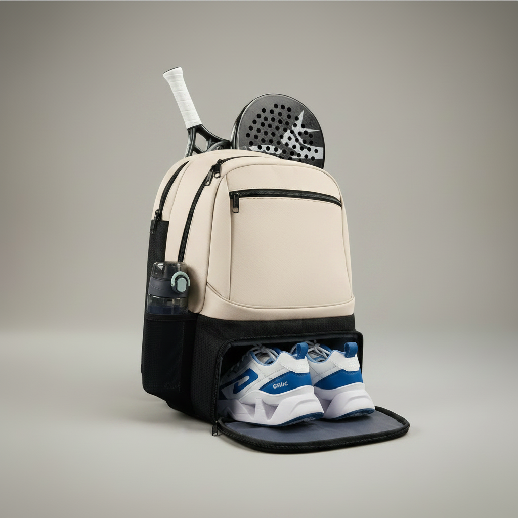 Sac padel crème